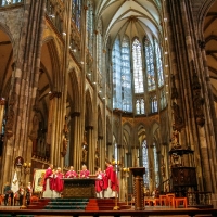 06.03.2016 - Msza Św. w katedrze w Köln pod przewodnictwem Ks. Bp. Wiesława Lechowicza_16